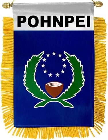 Pohnpei State of Micronesia 4 "X6" Mini Window Banner Flag in Saudi Arabia
