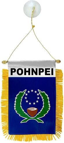 Pohnpei State of Micronesia 4 "X6" Mini Window Banner Flag in Saudi Arabia
