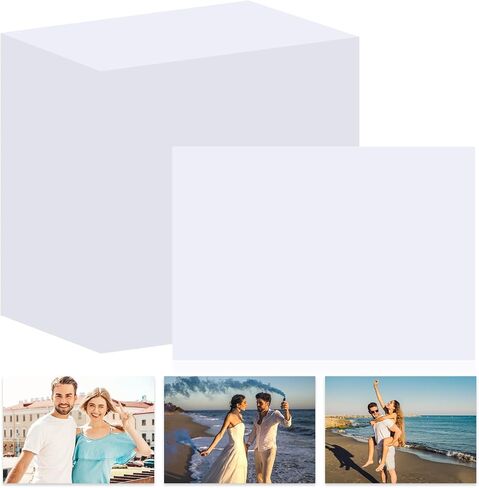 400 Sheets Glossy Photo Paper, Photo Paper 4x6 in Glossy Double Sided Photos Paper 200 gsm Card Stock for Inkjet Printing Printer Making Pictures Calendar Greeting Card Printing in Saudi Arabia