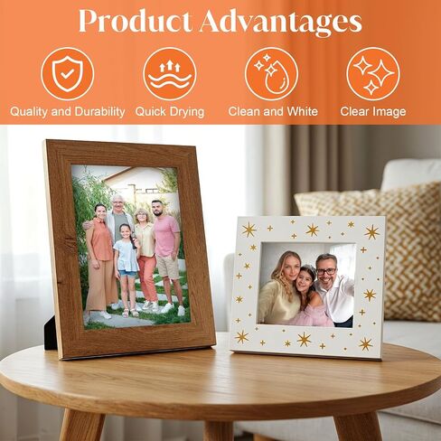 400 Sheets Glossy Photo Paper, Photo Paper 4x6 in Glossy Double Sided Photos Paper 200 gsm Card Stock for Inkjet Printing Printer Making Pictures Calendar Greeting Card Printing in Saudi Arabia