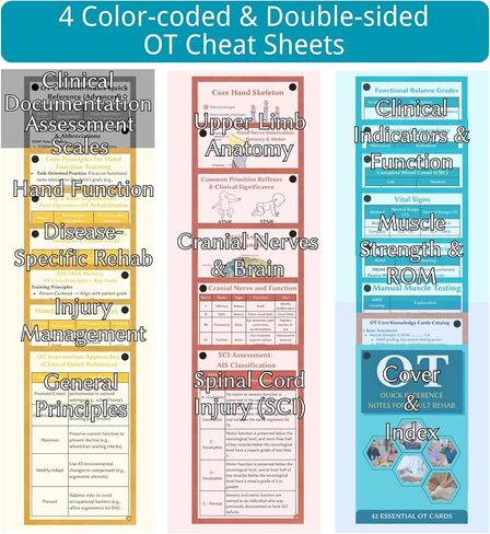 Occupational Therapy Quick Reference - 42 Essential OT Cards for Adults - an Ideal Gift & Tool for Occupational Therapists, OTAs, and Students - Therapist Must Haves in Saudi Arabia