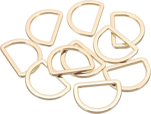 PATIKIL Metal D Ring, Flat Metal D Buckle Solid Dee Rings for Bags Backpack Wallets Leather Straps in Saudi Arabia
