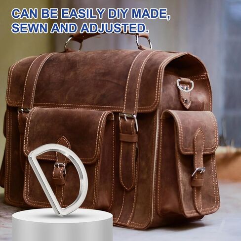 PATIKIL Metal D Ring, Flat Metal D Buckle Solid Dee Rings for Bags Backpack Wallets Leather Straps in Saudi Arabia