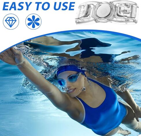 BESPORTBLE PLASTLE SWIMMING GOGGLALES: 4 مساءً زر السباحة زر حزام الرأس - موصلات حزام ملائمة عالمي لإكسسوارات السباحة in Saudi Arabia