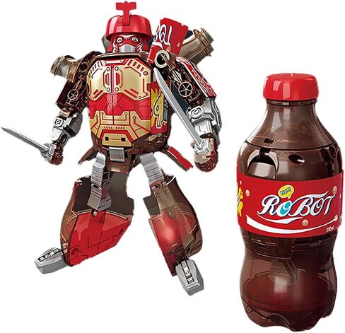 Atlodas 2025 New Beverage Bottles Deformation Robot Toys, Soda Can Transforming Robot Toys for Kids Gift, Creative Soda Deformation Figures for Boys, Birthday Christmas Choice for Boyfriend (Green) in Saudi Arabia