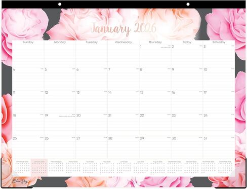 2026 Blue Sky Monthly Desk Pad Calendar, 22" x 17", Joselyn, January To December, 102714 in Saudi Arabia