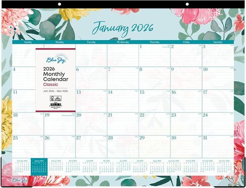 2026 Blue Sky Monthly Desk Pad Calendar, 22" x 17", Reflections, January To December, 117886 in Saudi Arabia