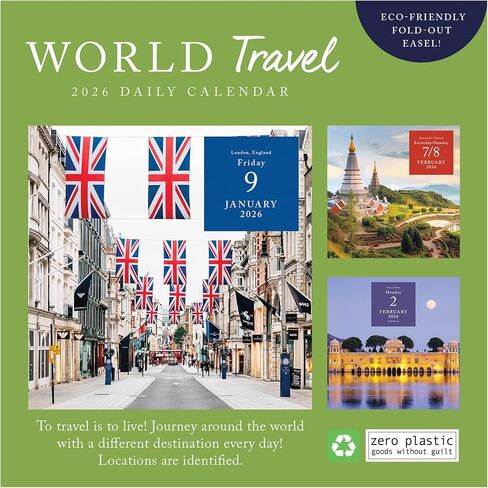 2026 World Travel Daily Desktop Calendar in Saudi Arabia