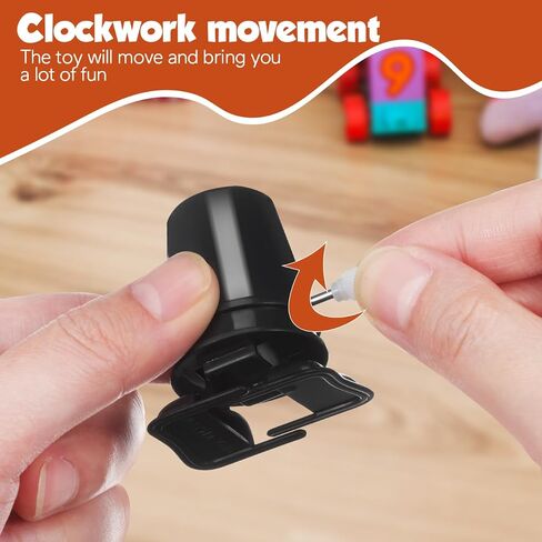 آلية Doitool Wind Up Tuy Base ، 6 PCS Clockwork Legged Robot Mechanism Mechanism Blastic up Robot Toy Diy Crafts Supplies ، White in Kuwait