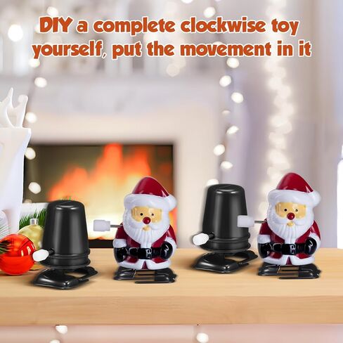 آلية Doitool Wind Up Tuy Base ، 6 PCS Clockwork Legged Robot Mechanism Mechanism Blastic up Robot Toy Diy Crafts Supplies ، White in Kuwait