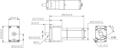 CONQUERALL 2PCS DC 5V double hole pumping oxygen pump 030 mini diaphragm air pump for breast pump, massager in Kuwait
