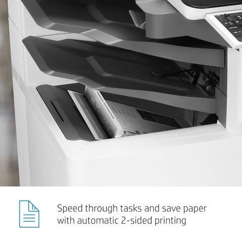 HP LaserJet Enterprise Flow MFP M635Z Monochrome All-in-One مع Ethernet المدمج ، طباعة ثنائية الجوانب ، وحدة تغذية إدخال عالية السعة ، وقصة ذات عجلات و 3 أطباق Stapler/Stacker (7PS99A) in Saudi Arabia