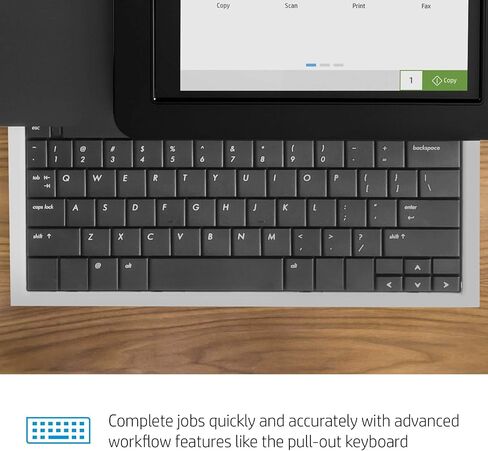 HP LaserJet Enterprise Flow MFP M635Z Monochrome All-in-One مع Ethernet المدمج ، طباعة ثنائية الجوانب ، وحدة تغذية إدخال عالية السعة ، وقصة ذات عجلات و 3 أطباق Stapler/Stacker (7PS99A) in Saudi Arabia
