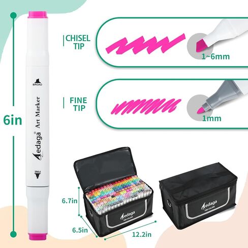 168 Colors Alcohol Markers with Free App, Dual Tip Art Markers with Kickstand Case for Artists Adults and Kids. Alcohol Based Marker for Coloring Painting Sketching and Drawing, Great Gift in Saudi Arabia