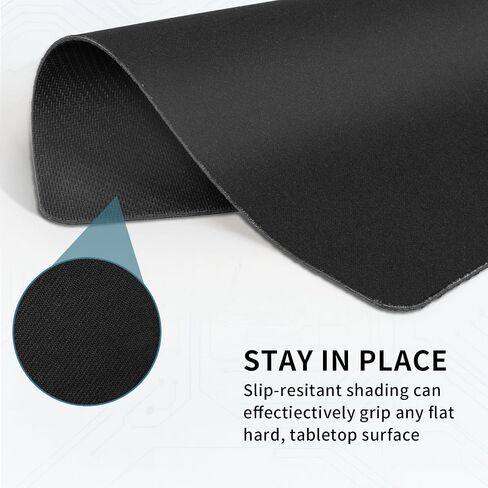 5 Pack Mouse Pad, Ultra-Smooth Gaming Mousepad, Non-Slip Rubber Base Waterproof Mousepads Bulk, Wireless Mouse Mat for Desk, Laptop, PC & Office, Portable Mat, 9 * 7 inch (Black) in Kuwait