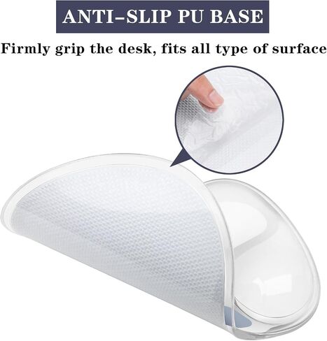 Mouse Pad with Wrist Rest,Ergonomic Mouse Pad with Comfortable Gel Wrist Rest Support and Non-Slip PU Base for Easy Typing Pain Relief, Durable and Washable (Transparent Khaki Gradient) in Kuwait