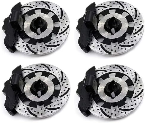 RC Praff Part متوافق مع Traxxas لـ Unlimited for Desert for Racer for UDR 8569 1/7 RC Car Accessories 4PCS Aluminium Dist Disc Hub (Red) in Saudi Arabia