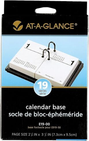At-A-Glance E1900 Desk Calendar Base, Black, 3-Inch X 3 3/4-Inch in Saudi Arabia