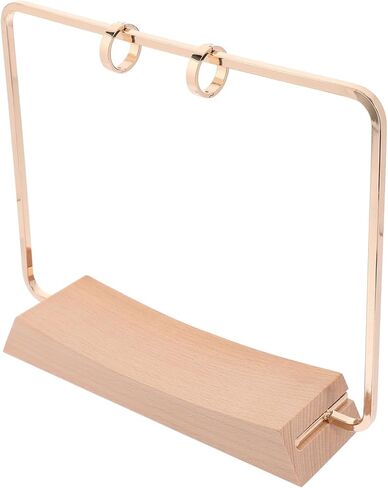 1Set Desk Calendar Rack Rack Selegant Flip Salendar Stand for Desktop Support Formeal Support for Easy Page Unding Office Office Decord تصميم معدني in Kuwait