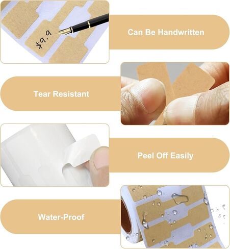 1500 PCS Jewelry Price Tags, Jewelry Tags for Pricing, Easy Peel Off, Self-Adhesive White Blank Price Stickers, Suitable for Bracelets, Necklaces, Earrings, Clothing Display (500 Labels/Roll) in Saudi Arabia