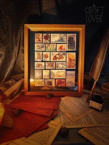 28 قطعة CTHULHU Stamps ملصقات الورق يدويًا بطاقات بريدية عتيقة أخطاك الوحوش الباحث عن هدية مثالية لتجميع مجموعة الهدايا الفنية (7 * 6.2 بوصة) in Kuwait