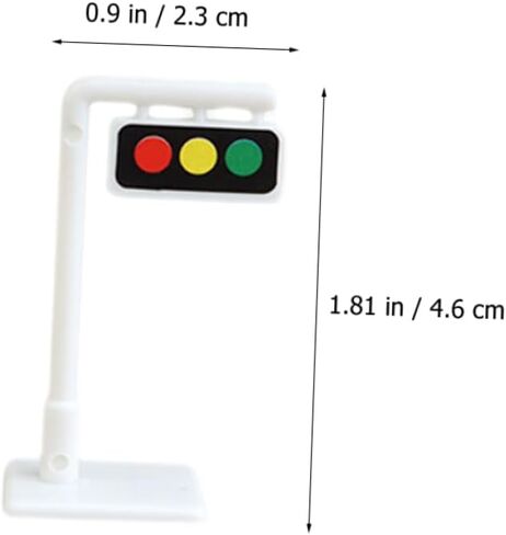 Toyvian 10pcs حاجز مرور مصغر علامات الطرق التعليمية المشرق لنماذج حاجز الشوارع الواقعية لحركة المرور واللعب التفاعلي in Kuwait