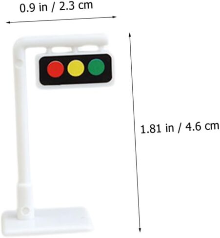 BESPORTBLE 10pcs Mini Traffic Sign for Bright Color Road Barricades and Street Signs Lightweight Educational Model for Traffic Knowledge Learning and Parent Interaction in Saudi Arabia
