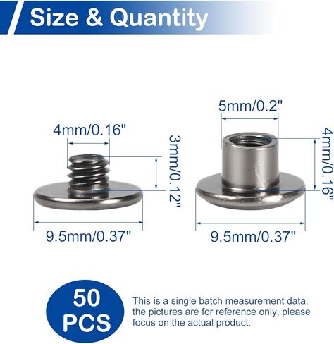 برغي ربط MroMax M4، M4 × 10 مم من الفولاذ الكربوني المطلي بالنيكل برأس متقاطع برغي شيكاغو مجموعة براغي ملزمة لتزيين الجلد بنفسك ودفتر القصاصات وألبومات الصور تجليد الكتب 25 قطعة in Kuwait