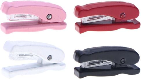 4pcs Mini Stapler for Dollhouse واقعية لوازم المكاتب المصغرة الملحقات المكتبية للفصول الدراسية المدرسية تعزز المهارات الحركية الدقيقة التنمية الإدراكية in Kuwait
