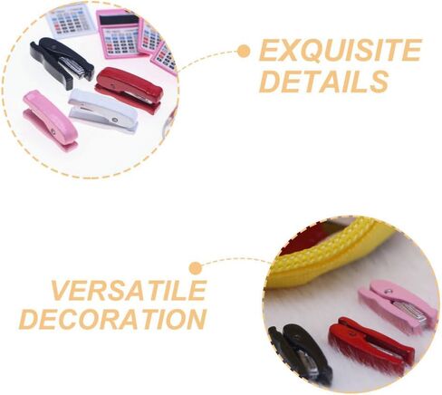 4pcs Mini Stapler for Dollhouse واقعية لوازم المكاتب المصغرة الملحقات المكتبية للفصول الدراسية المدرسية تعزز المهارات الحركية الدقيقة التنمية الإدراكية in Kuwait