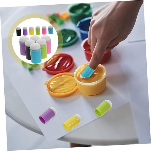 12pcs إصبع الإسفنج daubers لسهولة استخدام أدوات الرسم والصياغة لختم مشاريع مزج ومشاريع DIY متينة ولطيفة in Saudi Arabia