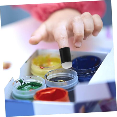 12pcs إصبع الإسفنج daubers لسهولة استخدام أدوات الرسم والصياغة لختم مشاريع مزج ومشاريع DIY متينة ولطيفة in Saudi Arabia