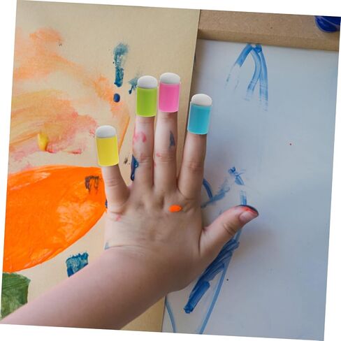 12pcs إصبع الإسفنج daubers لسهولة استخدام أدوات الرسم والصياغة لختم مشاريع مزج ومشاريع DIY متينة ولطيفة in Saudi Arabia