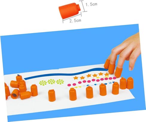 24Pcs Rubber Dauber Set for Painting Crafts Finger Stamp Tools with Unique Patterns for Art Projects Graffiti Supplies DIY Crafting in Kuwait