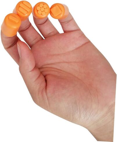 24Pcs Rubber Dauber Set for Painting Crafts Finger Stamp Tools with Unique Patterns for Art Projects Graffiti Supplies DIY Crafting in Kuwait