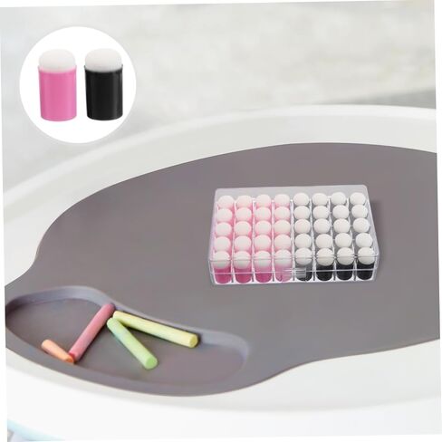 Homoyoyo 40pcs Finger Sponge Painting Set: Sponge Daubers Art Tools for Creative Drawing Stenciling Crafts - Mini Daubers for Applying Ink Easy-to-use in Saudi Arabia