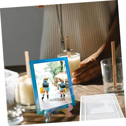 Operitacx 3sets Photo Frame Mold Silicone Craft Molds for Epoxy Easy to Lightweight for Home Decor with Sequins and Dried Flowers in Kuwait