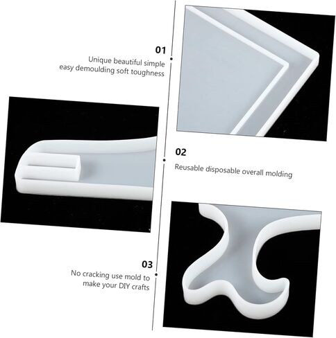 Operitacx 3sets Photo Frame Mold Silicone Craft Molds for Epoxy Easy to Lightweight for Home Decor with Sequins and Dried Flowers in Kuwait