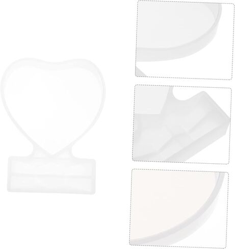OperItacx 5pcs شكل قلب شكل قلب القالب العفن الإبوكسي للحرف الفريدة والزخارف تصميم مرنة لسهولة التمييز والمرح الإبداعي in Kuwait
