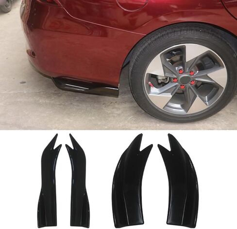 مفسد الشفاه الخلفي لـ Lexus RC 2014-2024 ، Skirt Spoiler Lip Lip Rive Pustser Diffuser Car Excessories Car Lip Lip Excesssions ، Black Carbon in Kuwait