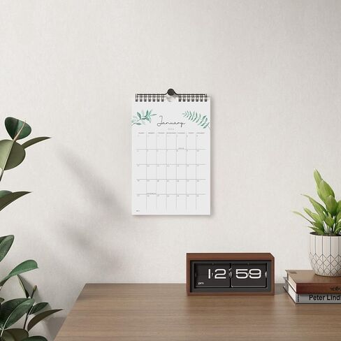 Jotsome Small Calendar 2025-2026 ، التقويم المصغر من الآن إلى ديسمبر 2026 6 "X9" ، زخرفة الجدار التقويم الجمالي في المنزل والمكتب لسهولة التنظيم in Kuwait