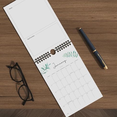 Jotsome Small Calendar 2025-2026 ، التقويم المصغر من الآن إلى ديسمبر 2026 6 "X9" ، زخرفة الجدار التقويم الجمالي في المنزل والمكتب لسهولة التنظيم in Kuwait