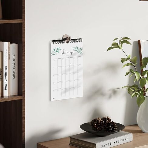 Jotsome Small Calendar 2025-2026 ، التقويم المصغر من الآن إلى ديسمبر 2026 6 "X9" ، زخرفة الجدار التقويم الجمالي في المنزل والمكتب لسهولة التنظيم in Kuwait