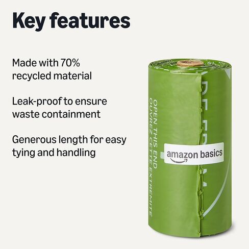 Amazon Basics Waste Bag,70% Recycled 300 Pack in Kuwait