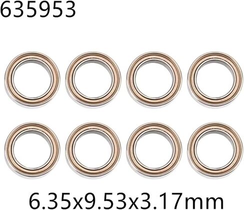 متوافق مع Haiboxing لـ HBX 16889 16889A 16890 16890A SG1601 SG1602 1/16 RC Car Praps 8pcs تحمل 635953 793127 RC Car Assories (793127) in Saudi Arabia