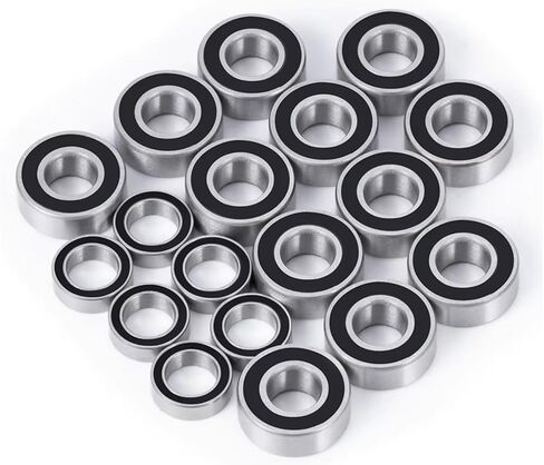 RC Repair Parts Compatible with Tamiya M05 M06 1/10 RC Car Bearing Upgrades Part Accessories 18Pcs Rubber Seal Sealed Ball Bearings Kit in Saudi Arabia