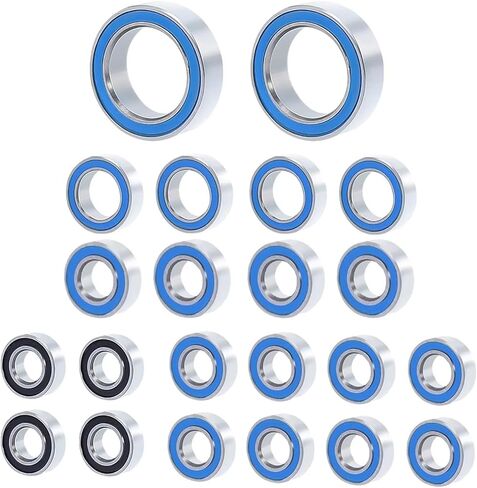 RC Car Upgrade Parts Compatible with TRX4-M for Bronco for Defender 1/18 RC Crawler Car Upgrade Parts 22Pcs Wheel Hub Axle Sealed Bearing Kit in Saudi Arabia