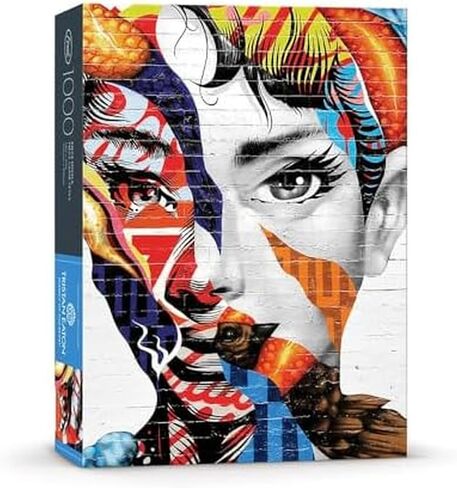Genuine Fred Audrey of Mulberry by Tristan Eaton, 1000-piece Puzzle, 14x32 inches, Assorted, (5289215) in Kuwait