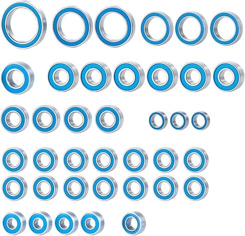 RC Repair Parts Compatible with TRX-4 for Bronco Upgrade Accessories 39PCS Sealed Bearing Kit Ball Bearings for 1/10 RC Crawler Car in Saudi Arabia