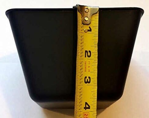 Cage Cups Square 1.2 Quart / 38 Fl Oz Puck للدواجن والكلاب والقطط والأعلاف المعلقة والماء (50 ، أسود) in Kuwait